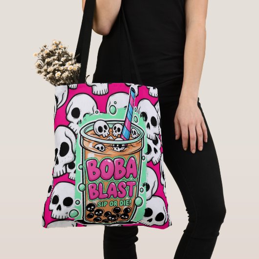 Boba Blast – Sip or Die! Tote Bag (Dichtbij)