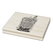 Boba Blast – Sip or Die! Wood Art Stamp Rubberstempel (Stempel)