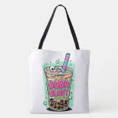 Boba Blast – Slurp of Sterf! Boodschappentas Tote Bag (Achterkant)
