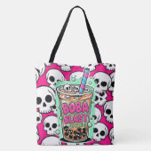 Boba Blast – Slurp of Sterf! Boodschappentas Tote Bag (Achterkant)