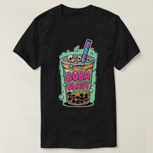 Boba Blast – Slurp of Sterf! Donker T-shirt