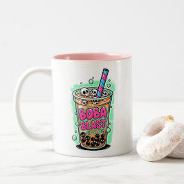 Boba Blast – Slurp of Sterf! Koffiekop Tweekleurige Koffiemok