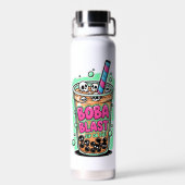 Boba Blast – Slurpen of Sterven! Geïsoleerde Fles (Achterkant)