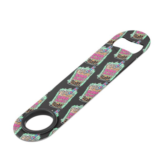 Boba Blast – Stainless Steel Bottle Opener Speed Flessenopener (Voorkant Gekanteld)