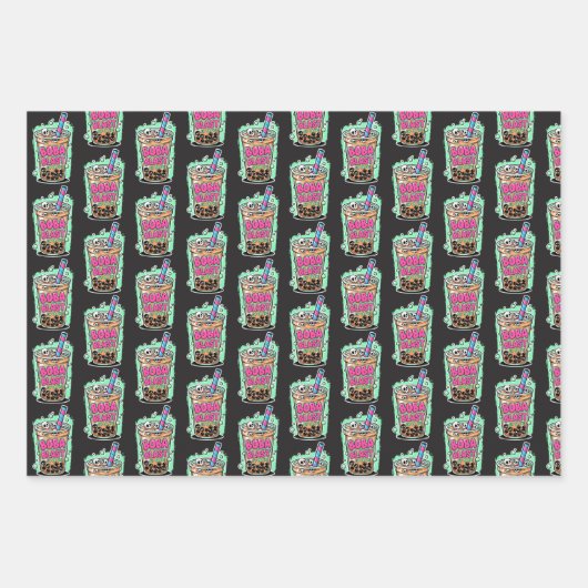 Boba Blast – Wrapping Paper Flat Sheet Set of 3 (Voorkant 3)