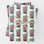 Boba Blast – Wrapping Paper Flat Sheet Set of 3 (In situ)