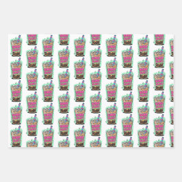 Boba Blast – Wrapping Paper Flat Sheet Set of 3