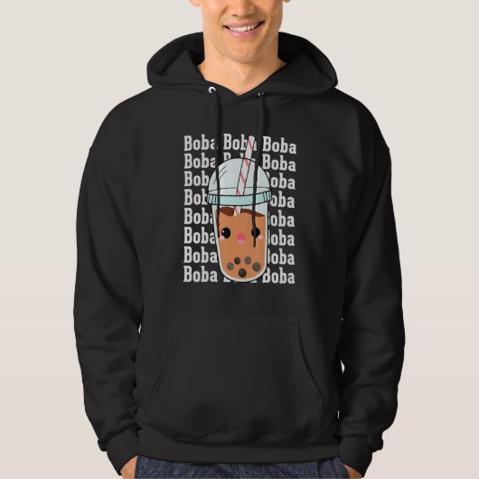 Boba Boba Boba Bubble Tea Costumes Bubble Tea Hoodie (Voorkant)