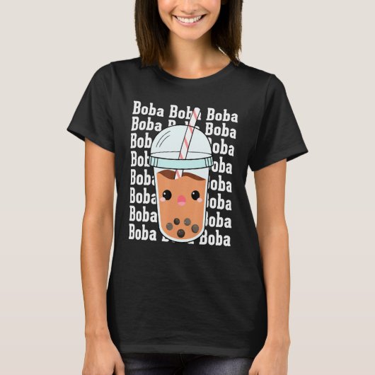 Boba Boba Boba  Bubble Tea Costumes Bubble Tea T-shirt (Voorkant)