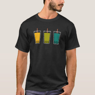 Boba Bubble Milk Tea Boba Tapioca Pearls T-shirt