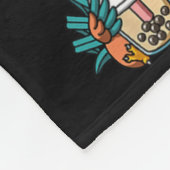 Boba Bubble Milk Tea Chinese Zodiacs Animal Lunar  Fleece Deken (Hoek)