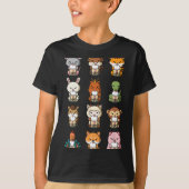 Boba Bubble Milk Tea Chinese Zodiacs Animal Lunar  T-shirt (Voorkant)