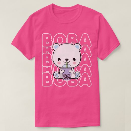 Boba Bubble Milk Tea Kawaii Polar Bear for Teens G T-shirt (Design voorkant)