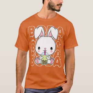 Boba Bubble Milk Tea Kawaii Rabbit Bunny voor Tien T-shirt