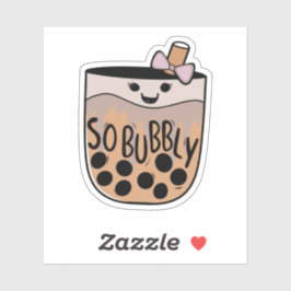 Boba Bubble Tea Cute and Funny Sticker