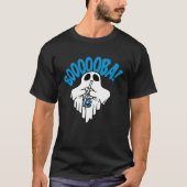 Boba Bubble Tea drinking Ghost  Boooooba Cool Hall T-shirt (Voorkant)