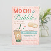 Boba Bubble Tea Ice Cream Eerste Kids Verjaardag K Kaart (Staand voorkant)