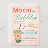 Boba Bubble Tea Ijs Tweede 2de Kinderverjaardag Kaart (Voorkant)
