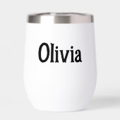 Boba Bubble Tea Kawaii Schattigee Cartoon (Achterkant)