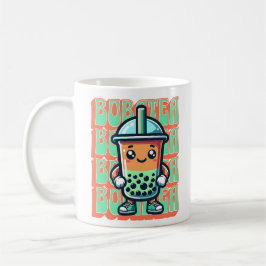 Boba Bubble Tea Kawaii Schattigee Cartoon Koffiemok