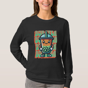 Boba Bubble Tea Kawaii Schattigee Cartoon T-shirt
