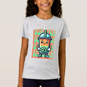 Boba Bubble Tea Kawaii Schattigee Cartoon T-shirt