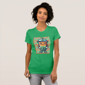 Boba Bubble Tea Kawaii Schattigee Cartoon T-shirt (Voorkant volledig)
