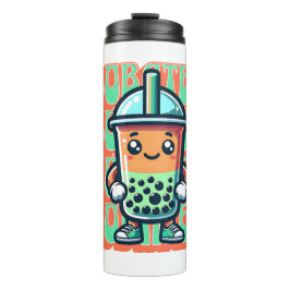 Boba Bubble Tea Kawaii Schattigee Cartoon Thermosbeker