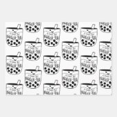 Boba Bubble Tea Naughty Bachelorette Inpakpapier Vel (Voorkant 2)