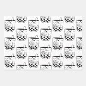 Boba Bubble Tea Naughty Bachelorette Inpakpapier Vel (Voorkant)