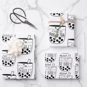 Boba Bubble Tea Naughty Bachelorette Inpakpapier Vel