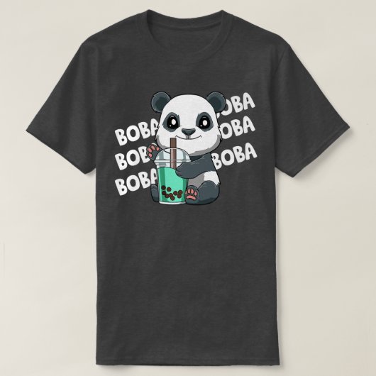 Boba Bubble Tea Panda 104 T-shirt (Design voorkant)