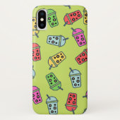 Boba Bubble Tea Pattern Case-Mate iPhone Case (Achterkant)