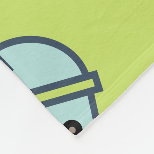 Boba Bubble Tea Pattern Fleece Deken (Hoek)