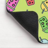 Boba Bubble Tea Pattern Muismat (Hoek)