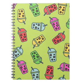 Boba Bubble Tea Pattern Notitieboek