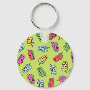 Boba Bubble Tea Pattern Sleutelhanger