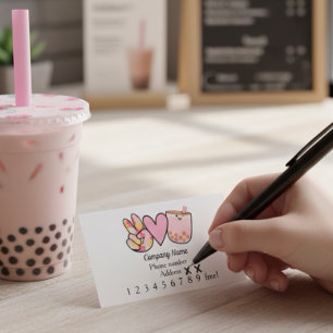 Boba Bubble Tea Reward Kaart Klantenkaartje