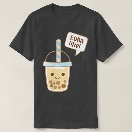 Boba Bubble Tea Time T-shirt (Design voorkant)