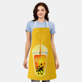 Boba Bubble theekunst illustratie Schort (Gedragen)