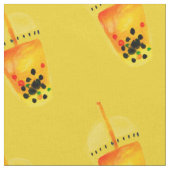 Boba Bubble theekunst illustratie Stof (Close Up)