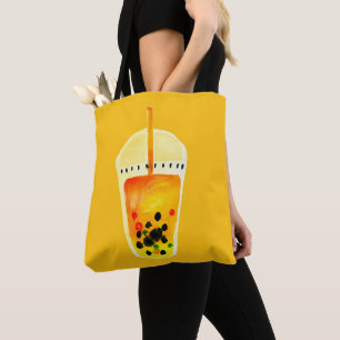 Boba Bubble theekunst illustratie Tote Bag