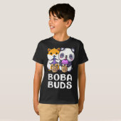 Boba Buds Kawaii Cute Bubble Tea Hamster Matching T-shirt (Voorkant volledig)