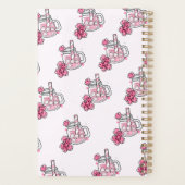 Boba Bunny Kawaii en schattige thee roze Planner (Achterkant)