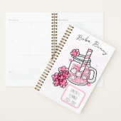 Boba Bunny Kawaii en schattige thee roze Planner (Display)