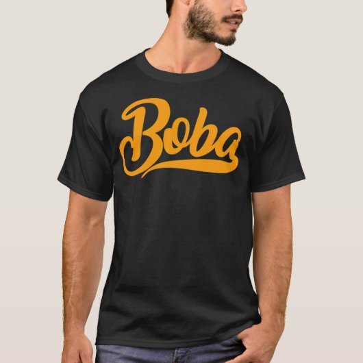 Boba cartoon humor t-shirt (Voorkant)