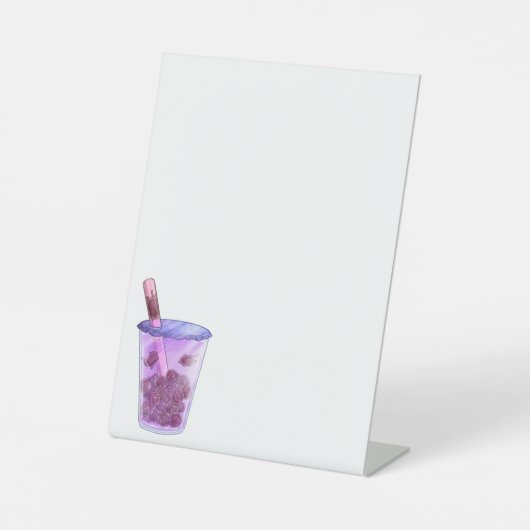 Boba Cats Reclamebord Met Voetstuk (Voorkant)