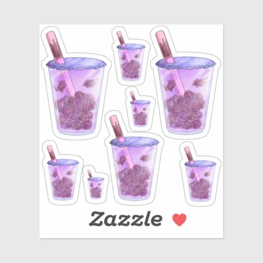 Boba Cats Sticker (Vel)