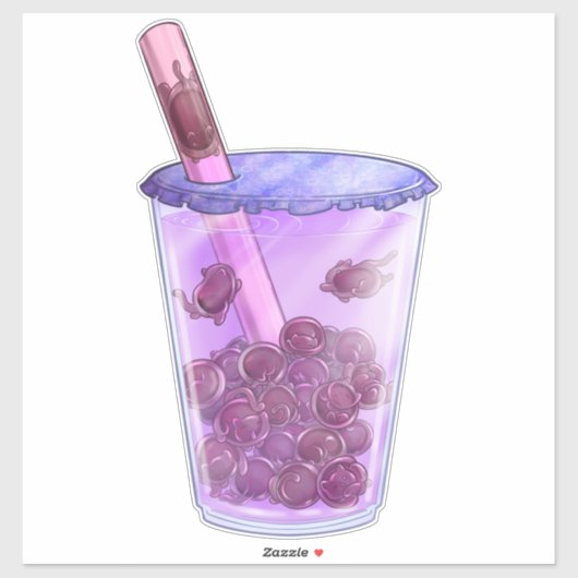 Boba Cats Sticker (Vel)
