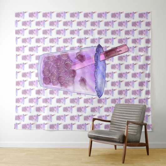 Boba Cats Wandkleed (In Situ (horizontaal))